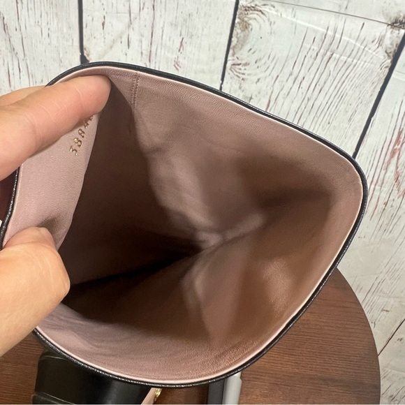 GUCCI LEATHER KNEE HIGH BOOTS 5.75” sky high heels & 1.75” platforms size 37.5 - Picture 6 of 16